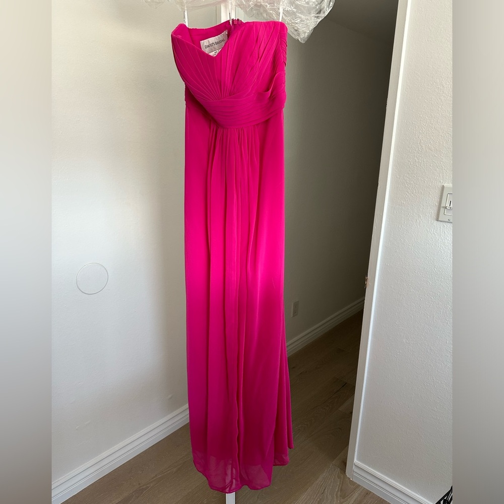 David’s Bridal Fuchsia Bridesmaid dress
